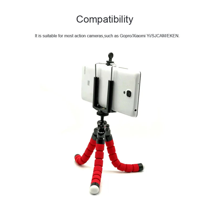 tripé para Gopro Hero 12 11 10 9 8 7 muito flexivel Mini Octopus Tripod Accessories for Go Pro 6 5 4 3 YI Eken SJCAM AKASO