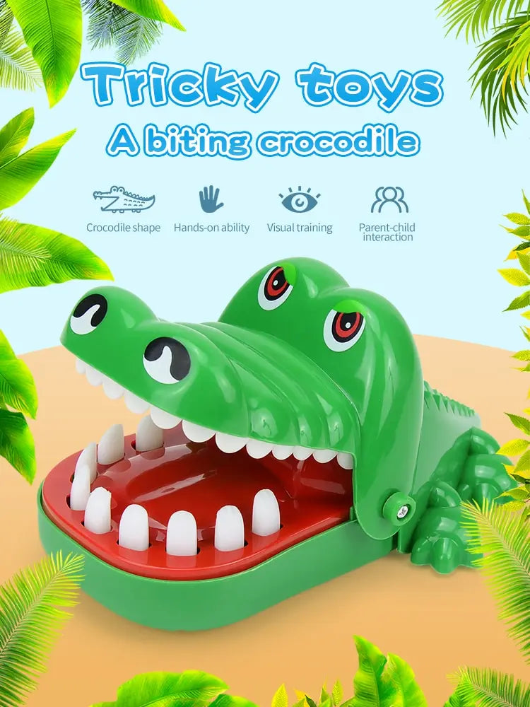 Crocodile Teeth Toys For Kids Alligator Biting Finger Dentist Games. Funny For Party And Children Game Of Luck Pranks Kids Toys